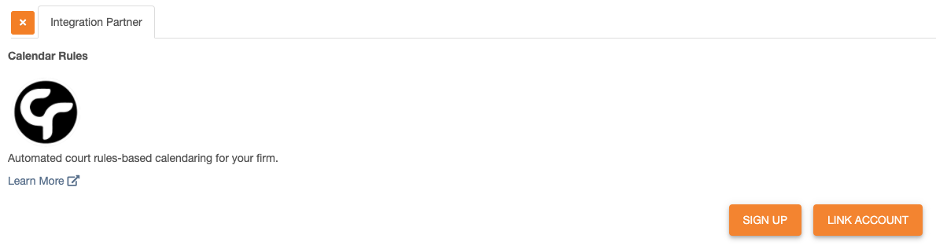 Integration Partners page for CalendarRules